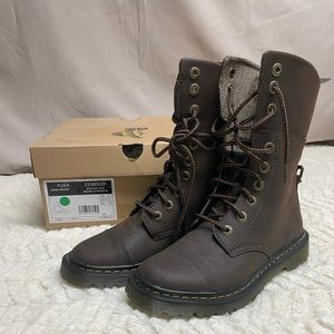 Dr. Martens Brown  Yuba Mohawk Non-Woven Synthetic